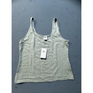 Nike Swoosh Tank Top Women Sz 1x Gray Brand New